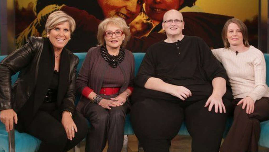 four women guests in a tv show