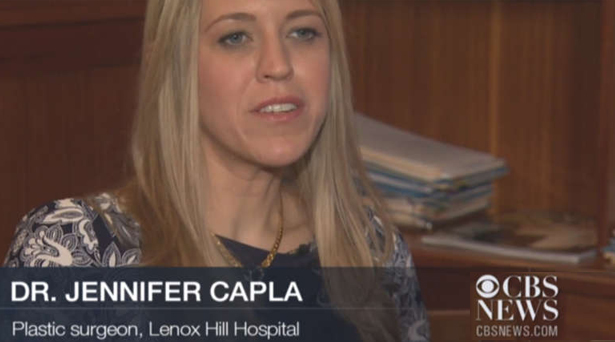 capture of Dr Jennifer Capla on CBS Channel